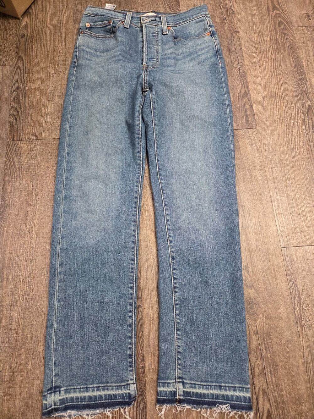 Levi's Wedge Straight 27 Button Fly Women's Denim Jeans 26x27